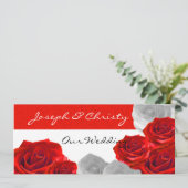 Invitación de Boda Kaart (Staand voorkant)