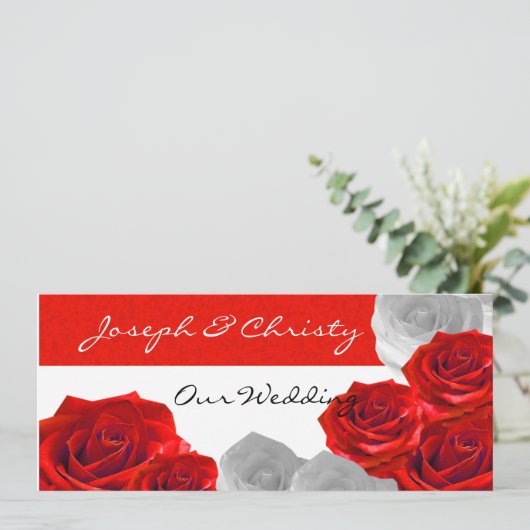 Invitación de Boda Kaart (Staand voorkant)