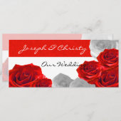 Invitación de Boda Kaart (Voorkant / Achterkant)