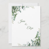 Invitación de Boda Nature Kaart (Achterkant)