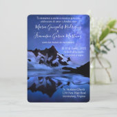 Invitacion de Boda Noche Estrellada en la Montaña Kaart (Staand voorkant)