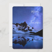 Invitacion de Boda Noche Estrellada en la Montaña Kaart (Achterkant)