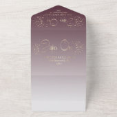 invitación de boda personalizada con anillos all in one uitnodiging (Buitenkant)