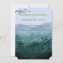 Invitación de Boda Rústica Elegante Kaart