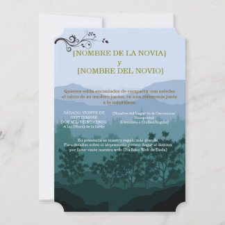 Invitación de Boda Rústica Elegante Kaart