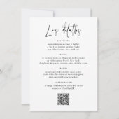 Invitación de Boda Todo en Uno Elegante con Foto Kaart (Achterkant)