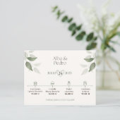 Invitación de Bodas Feestdagenkaart (Staand voorkant)
