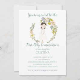 Invitación de Comunión CRISTINA Kaart