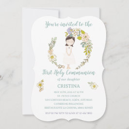 Invitación de Comunión CRISTINA Kaart