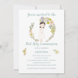 Invitación de Comunión CRISTINA Kaart
