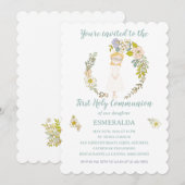 Invitación de Comunión ESMERALDA Kaart (Voorkant / Achterkant)