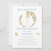 Invitación de Comunión ESMERALDA Kaart (Voorkant)