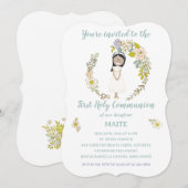 Invitación de Comunión MAITE Kaart (Voorkant / Achterkant)