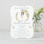 Invitación de Comunión MAITE Kaart (Staand voorkant)