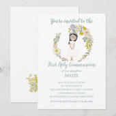 Invitación de Comunión MAITE Kaart (Voorkant / Achterkant)