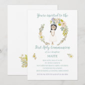 Invitación de Comunión MAITE Kaart (Voorkant / Achterkant)