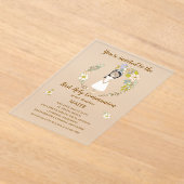 Invitación de Comunión MAITE (sobre acrílico ) Acryl Uitnodigingen (Laagn)