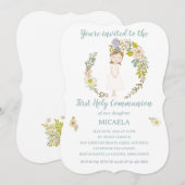 Invitación de Comunión MICAELA Kaart (Voorkant / Achterkant)