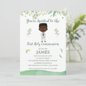 Invitación de Comunión modelo JAMES Kaart (Staand voorkant)