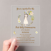 Invitación de Comunión sobre acrílico SUSANA Acryl Uitnodigingen (Insitu (Draagbaar))