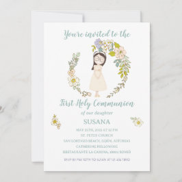 Invitación de Comunión SUSANA Kaart