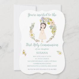 Invitación de Comunión SUSANA Kaart