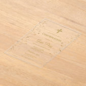 Invitación de confirmación acryl uitnodigingen (Laagn)