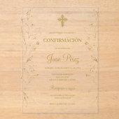 Invitación de confirmación acryl uitnodigingen (Voorkant)