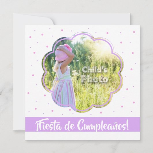 Invitación de Cumpleaños 5.25" x 5.25" Kaart (Voorkant)