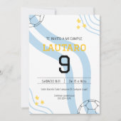 Invitación de cumpleaños Argentina Kaart (Voorkant)