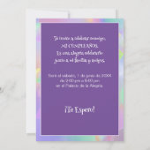 Invitación de Cumpleaños - Burbujas Kaart (Achterkant)
