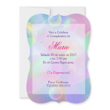Invitación de cumpleaños - Burbujas