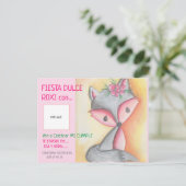 INVITACIÓN DE CUMPLEAÑOS - DULCE ROXI CON FOTO BRIEFKAART (Staand voorkant)