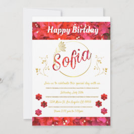 Invitación de cumpleaños kaart