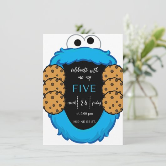 Invitación de cumpleaños kaart (Staand voorkant)