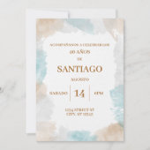 INVITACION DE CUMPLEANOS PARA HOMBRE KAART (Voorkant)