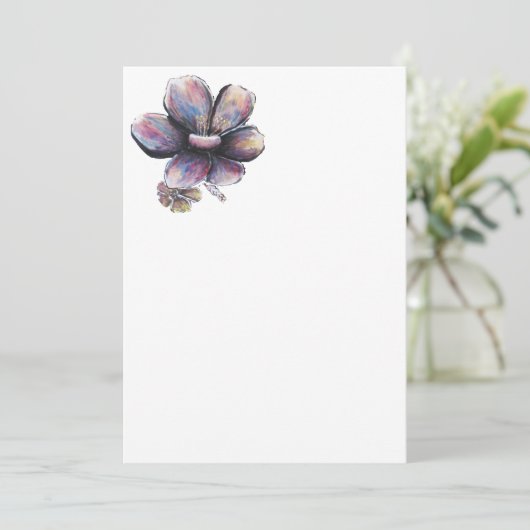 Invitacion de Flor hermosa Kaart (Staand voorkant)