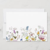 Invitación de Flores Silvestres para Bautizo Foto Kaart (Achterkant)