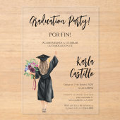 Invitacion de Graduacion  Acryl Uitnodigingen (Voorkant)