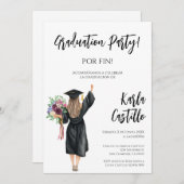 Invitacion de Graduacion Kaart (Voorkant / Achterkant)