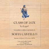 Invitación de graduation en español acryl uitnodigingen (Voorkant)
