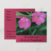 Invitación - De invito a mi Fiesta de Cumpleaños Kaart (Voorkant / Achterkant)