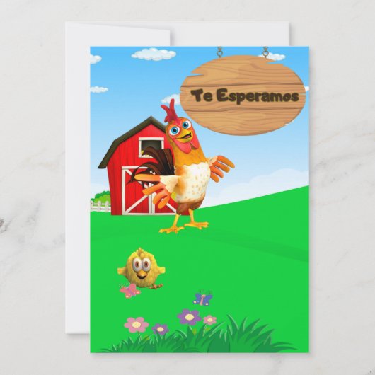 INVITACION DE NIÑO KAART (Achterkant)