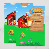 INVITACION DE NIÑO KAART (Voorkant / Achterkant)