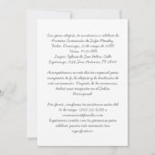 Invitación de Primera Comunión con Foto Kaart (Achterkant)