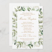 Invitación de quinceañera con marco kaart (Voorkant / Achterkant)