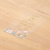 Invitación de quinceañera elegante acrylic acryl uitnodigingen (Laagn)