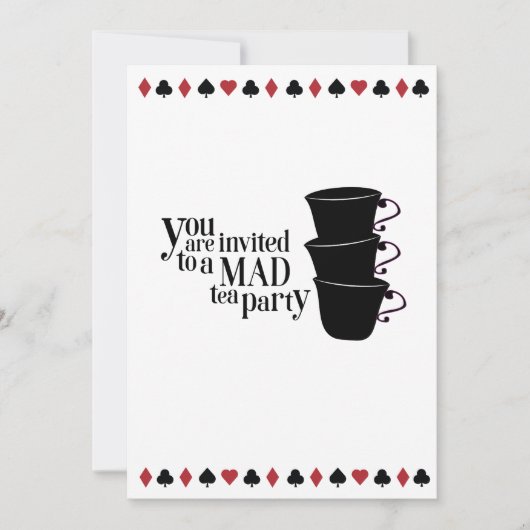 Invitación editable Wonderland Kaart (Voorkant)