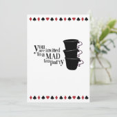 Invitación editable Wonderland Kaart (Staand voorkant)