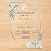 Invitación en Español para boda Acryl Uitnodigingen (Voorkant)
